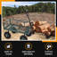 Chariots Juggernaut - Wagon de jardin en acier Gw3418-gr, 400 lb Capacité de charge, 21 3/4 po de hauteur x 34 po de longueur x 18 po de largeur