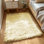 Tapis jaune à poils longs Haja