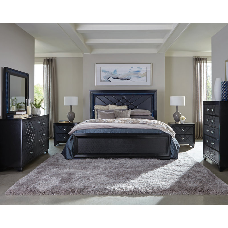 6-Drawer Dresser Black