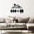 Elegant Black Decorative Metal Wall Accessory - 100% Metal, 23.2 x 9.8 inches & 27.6 x 20.9 inches | 1.5 mm Thickness | Easy Wall Hanging Design | Perfect for Modern Home Decor & Stylish Living Spaces-818031183