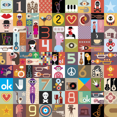 Art Collage - Wrapped Canvas Print