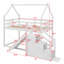 House Loft Or Bunk Bed With Slide And Staircase-278990626