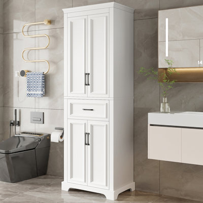 Modern Freestanding Linen Bathroom Cabinet