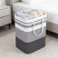 Panier à linge pliable en tissu de grande capacité avec longues poignées, bac de rangement polyvalent pour la maison, le bureau, le dortoir, 100L-1662899865-1662899845