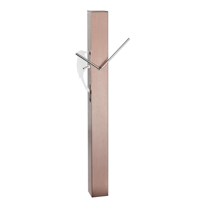 Chanute Metal Wall Clock, Rosé