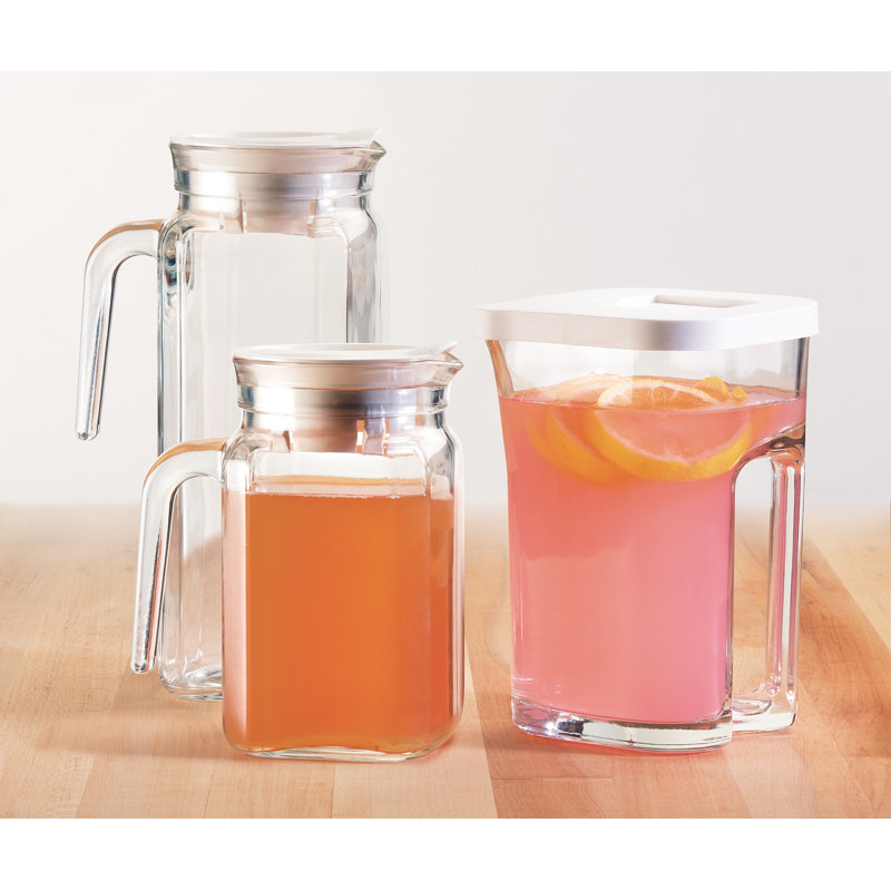 Leclair Pitcher, 9" H x 3.5" W x 3.5" D