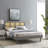 Modway Sidney Cane and Wood Platform Bed with Angular Legs-1333490574-1333490572
