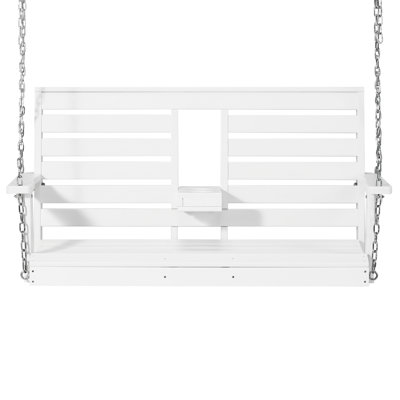 Poly 54" Porch Swing With Folding Cup Holder
