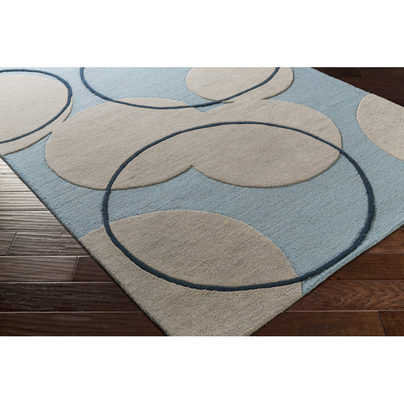 Labarbera Wool Abstract Indoor Rug, Rectangle 9' x 13'