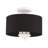 Brunetto Fabric Semi Flush Mount-248478347