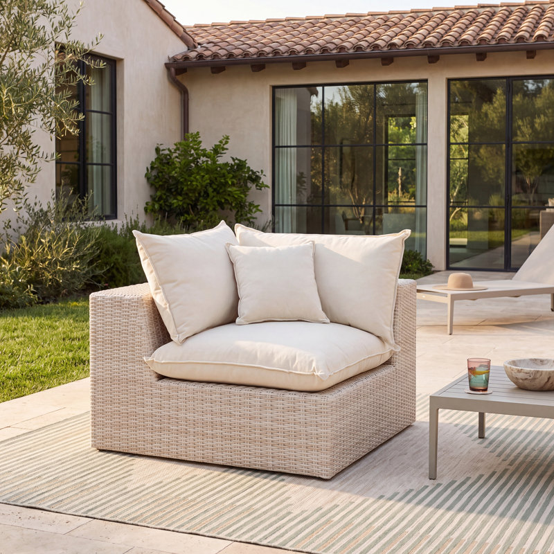 Davida Wicker Outdoor Lounge Chair