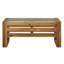 Lillebonne Rectangular Glass Outdoor Coffee Table - 91 cm W 51 cm D