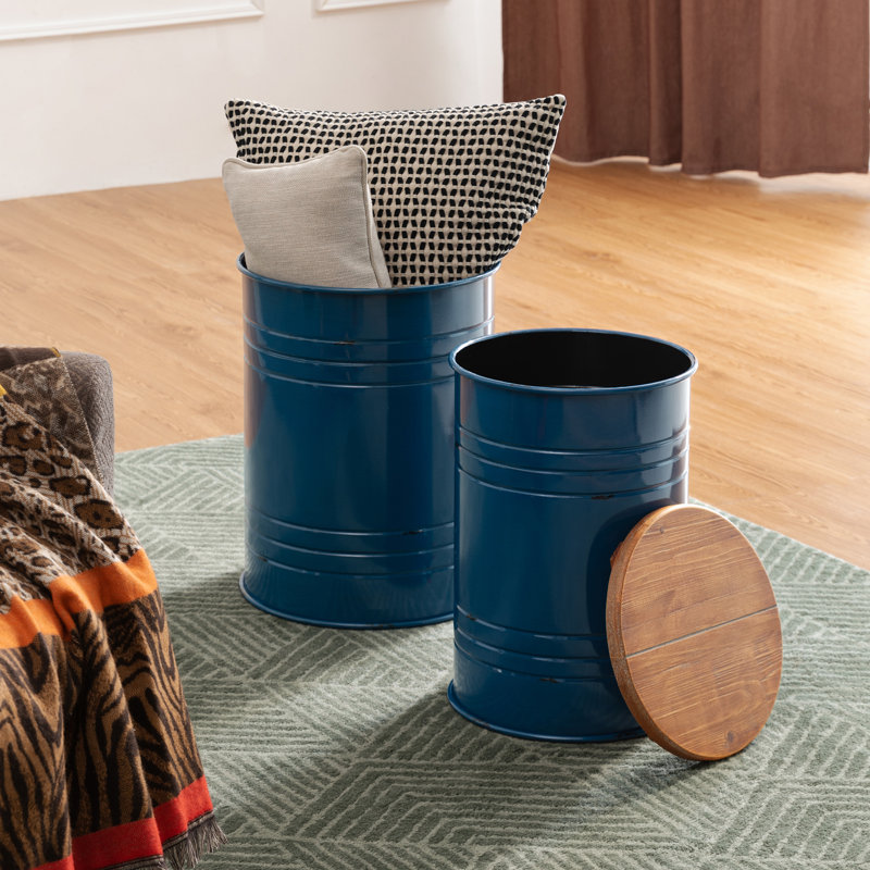 Tabouret d'appoint Pieper, Bleu marine