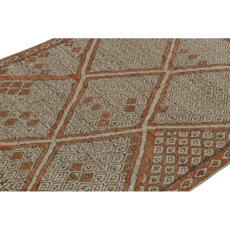 Moroccan Hand Knotted Wool Area Rug, Rectangle 10' x 14'