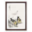 Two Japanese Greenfinch Birds by Numata Kashu - Picture Frame Painting Print-55777786-55777787