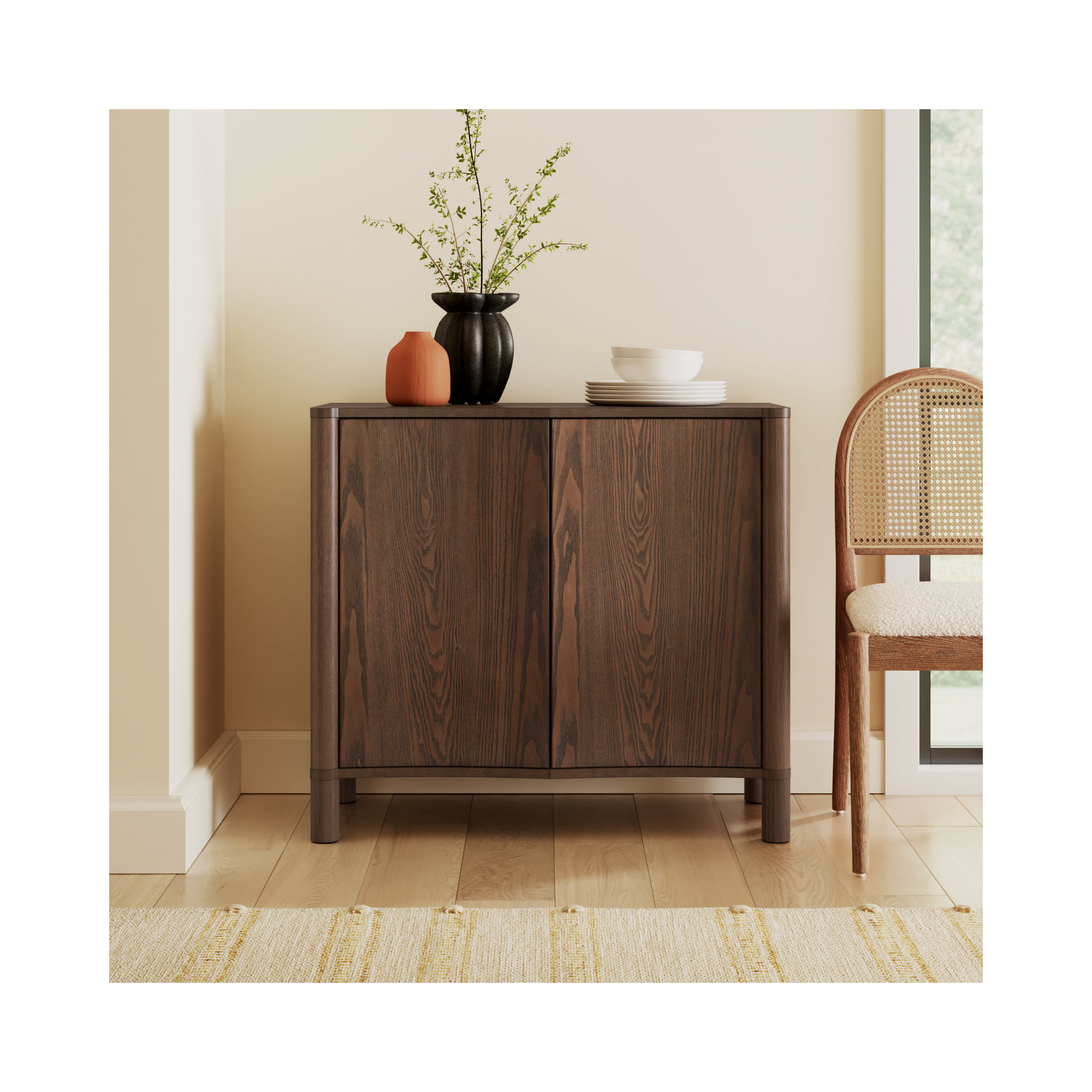 Becki Owens X Livabliss Sonador Cabinet, Brown
