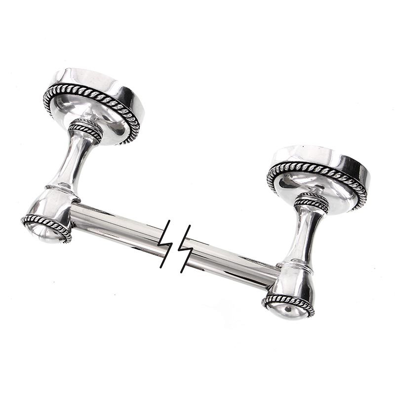 Equestre Towel Bar, Antique Silver, 2.43" H x 20.5" W x 2.43" D