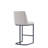 Serena Modern Vegan Leather Upholstered Metal Counter Stool in Light Gray-97344305-97344303
