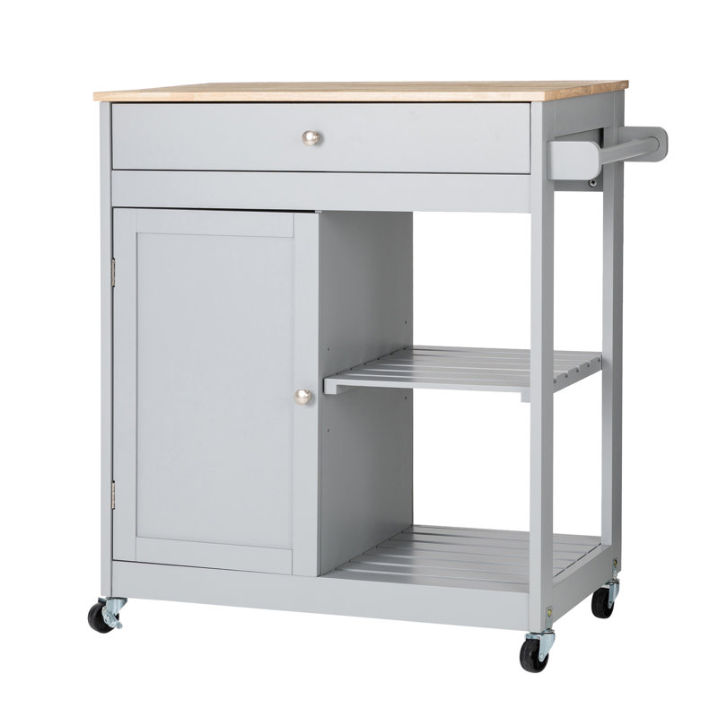 Nagata Kitchen Cart, Gray