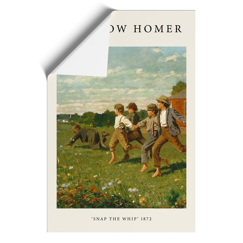 Snap the Whip Print by Winslow Homer - Frameless Print, 30cm H x 21cm W x 0.1cm D