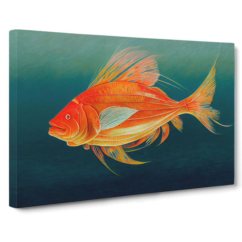 Fish Portrait Vol.4 - Wrapped Canvas, 35cm H x 50cm W x 3cm D
