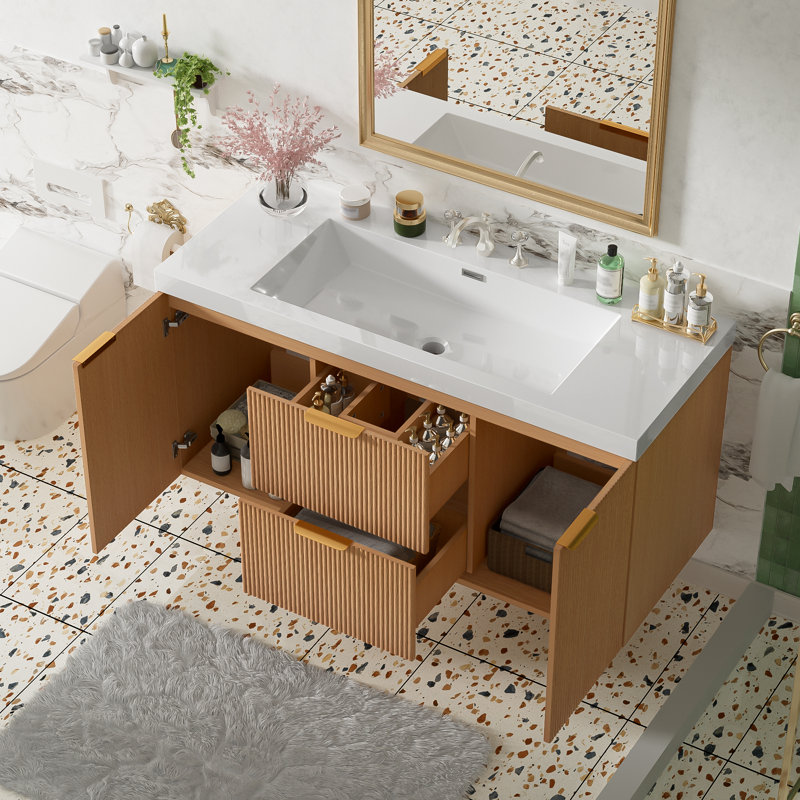 Modern Vanities(Must include both Vanity Cabinet  and Sink) with Storage