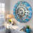 Wall Clock 24" Oversized for Living Room decor with Real Moving Gears England Collection-107103003