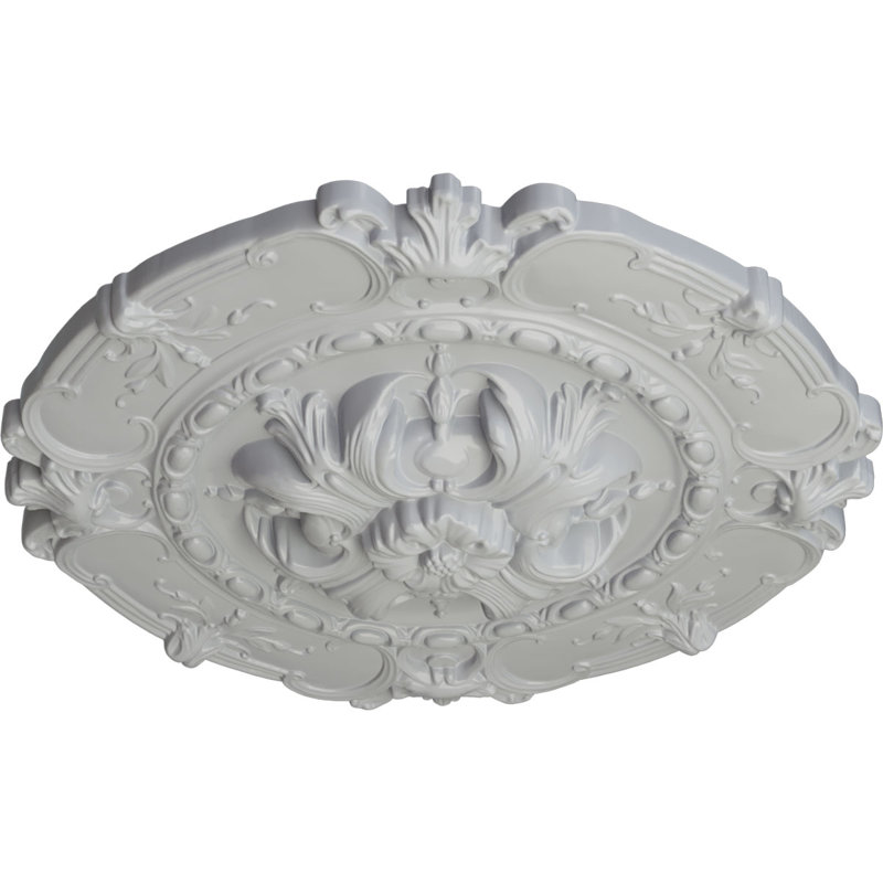 Hampton 16.5"H x 16.5"W x 2.375"D Ceiling Medallion, Frost