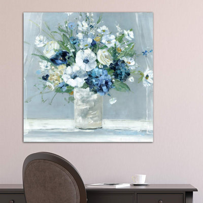 «Be Happy Blue» par Sally Swatland - reproduction d'art