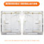 Porte de douche coulissante simple sans cadre de 66 à 72 po x H 76 po en or brossé avec verre trempé transparent de 16 8 mm 5/ de 5/16 po-124875206