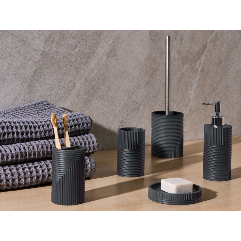 5-Piece Bathroom Accessories Set SEPAHUA, Black