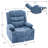 Extendable Armrest Swivel Glider Chair, 360° Rotation Rocking Chair With Cup Holders & Side Pockets-305502104
