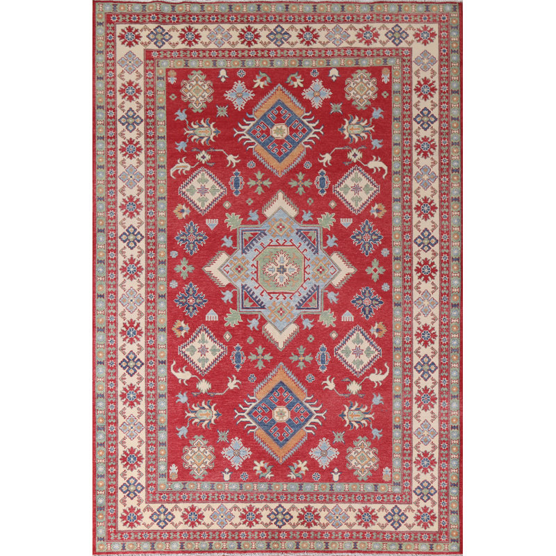 Tapis oriental rouge Kazak