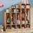 5-Section Classroom Coat Locker with 9 Cubbies, Daycare Cubby Storage Organizer with 10 Hooks