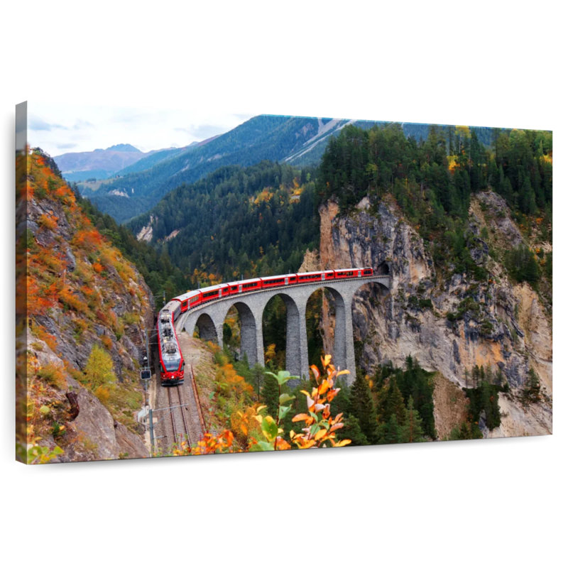 Mehar Landwasser Viaduct Train, 34" H x 51" W