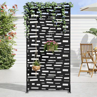 Metal Outdoor Garden Privacy Screen Fence Panel by Dovelina
