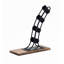 Modern 4 Bottle Tabletop Wine Rack - Black Metal Freestanding Wine Bottle Holder for Kitchen, Dining Room and Bar