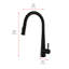 Robinet de cuisine à bec rétractable Elegant Lighting Lucas-95236143