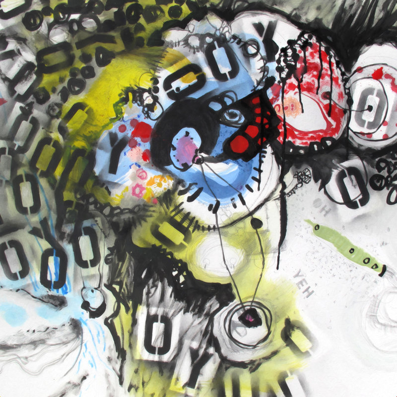 «Mager Deb Haugen Oh Yeh», reproduction sur toile tendue, H 36 po x l 36 po, Non, Toile tendue