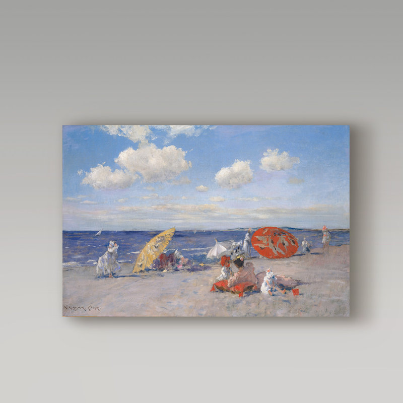 Gionny Gionny «At the Seaside 1892», reproduction de peinture à l'huile sur toile tendue, 16 po x 24 po