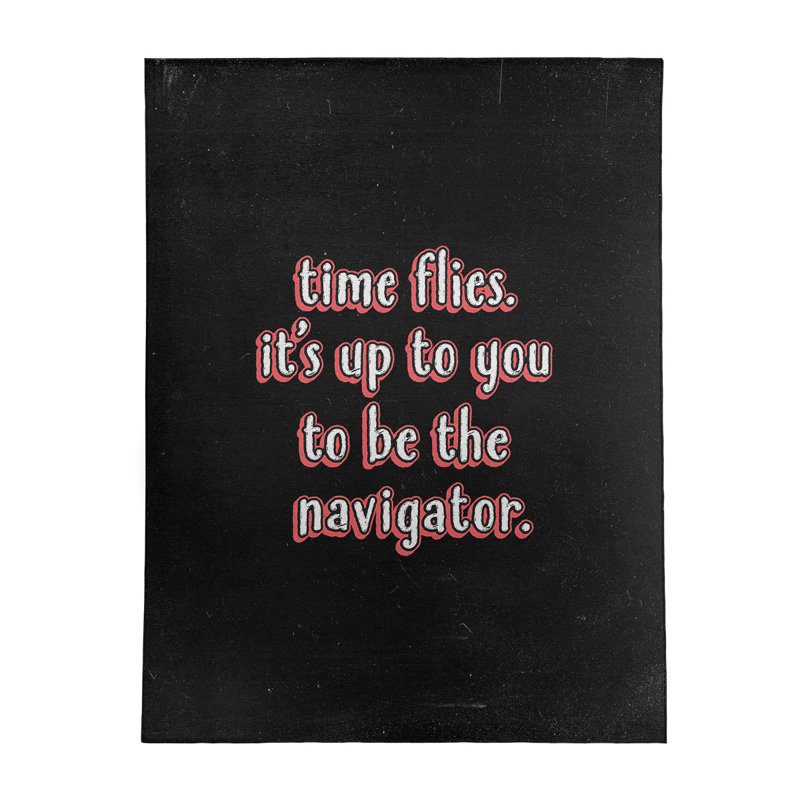 Tapis en chenille de polyester style Quotes, Rectangle 5 pi x 7 pi