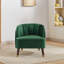 Fauteuil d'appoint rembourré avec pieds en bois-816122633