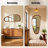 Irregular Natural Wood Frame Wall Mirror-1530324969-1539975365