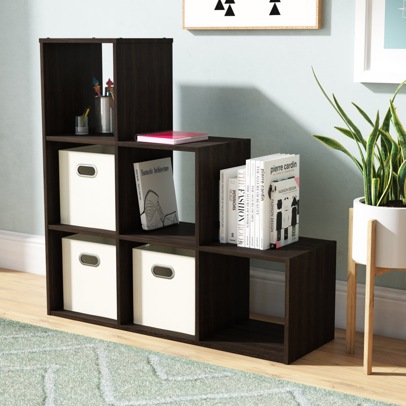Bibliothèque pour marches H 35,87 "x l 36,42" Anzalone, Espresso
