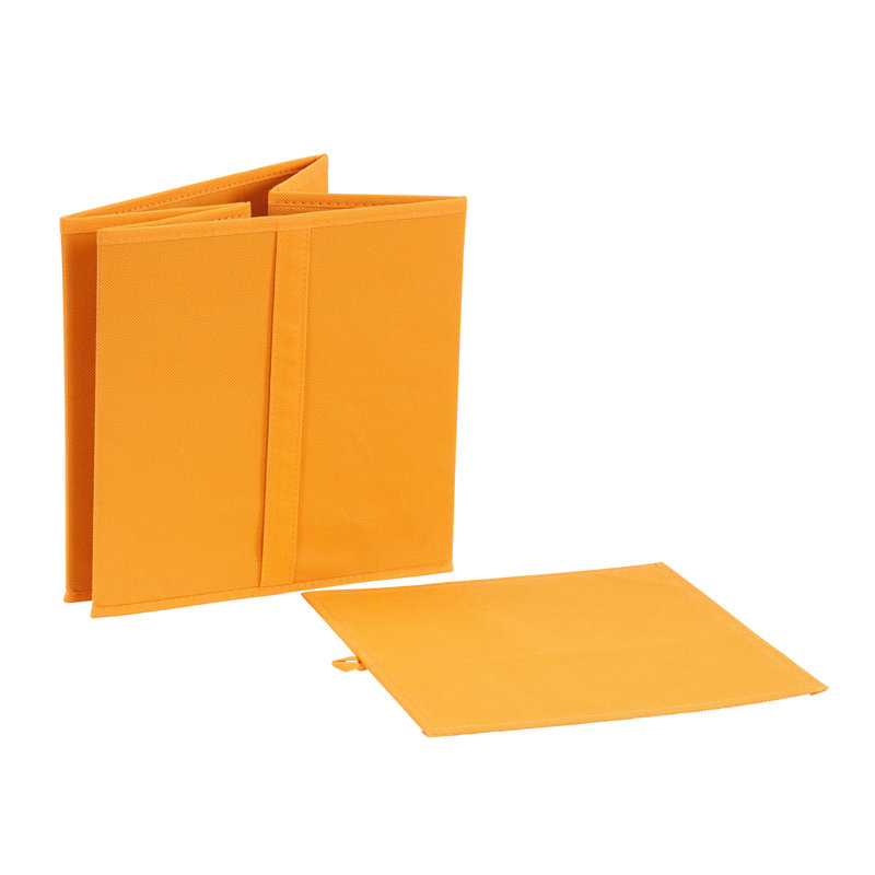 Foldable Storage Cubes, Set of 6 Bins for Cube Organizer Shelves, Orange