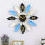 Leaf-Shaped Novelty Large Silent Metal Wall Clock