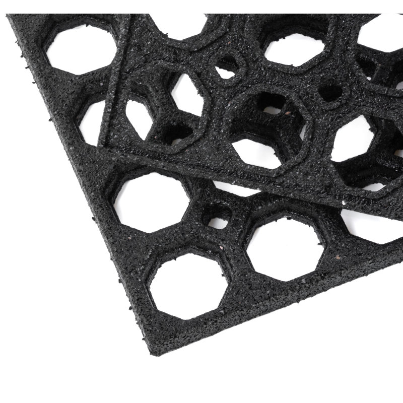Ranite Non-Slip Geometric Doormat, 60cm W x 40cm H