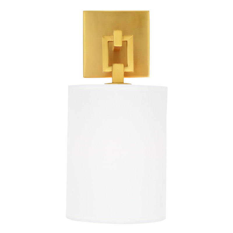 Apputhurai Armed Sconce, Satin Brass