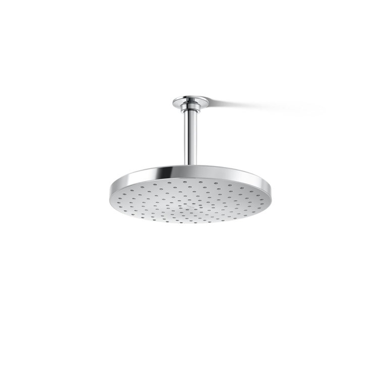 Awaken 10" Single-Function Wall or Ceiling-Mount Round Rainhead