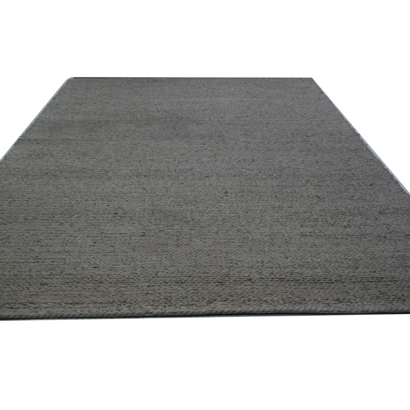 Wool Area Rug in Oatmeal, Rectangle 8'6" x 11'8"